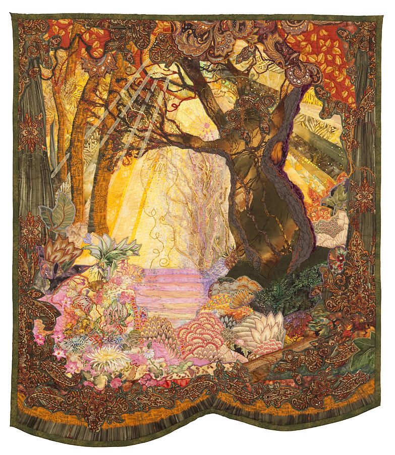 Kiss of the Spirit Tapestry - Textile by Carol Bridges
