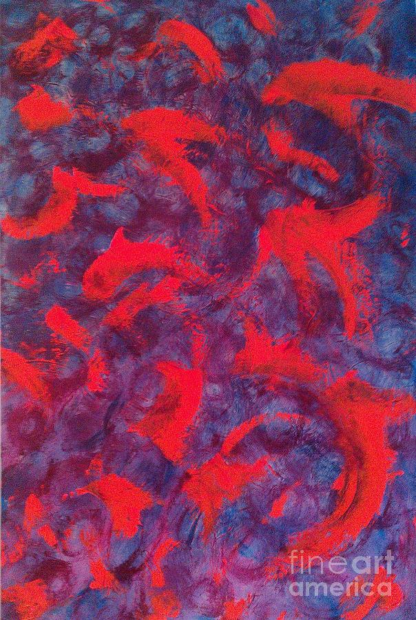 koi #2 Painting by Jacqueline McReynolds