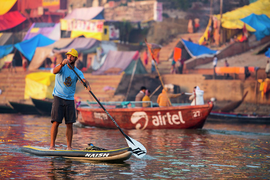 Varanasi Photograph - Kumbh Mela Paddle Expedition #2 by Ryan Salm Photography