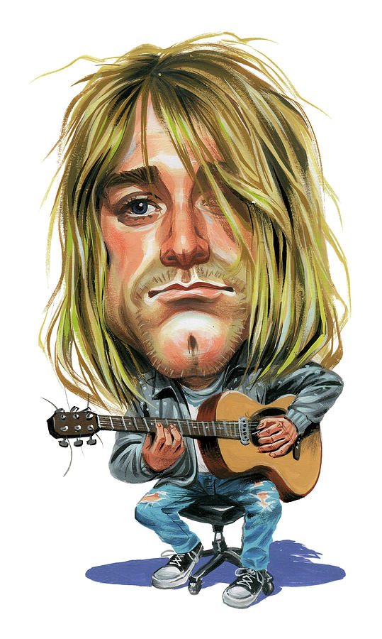 Kurt Cobain Painting - Kurt Cobain #2 by Art  