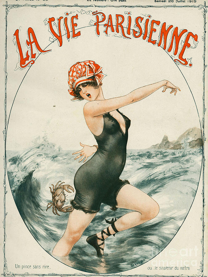 Covers Drawing - La Vie Parisienne  1919 1910s France #2 by The Advertising Archives