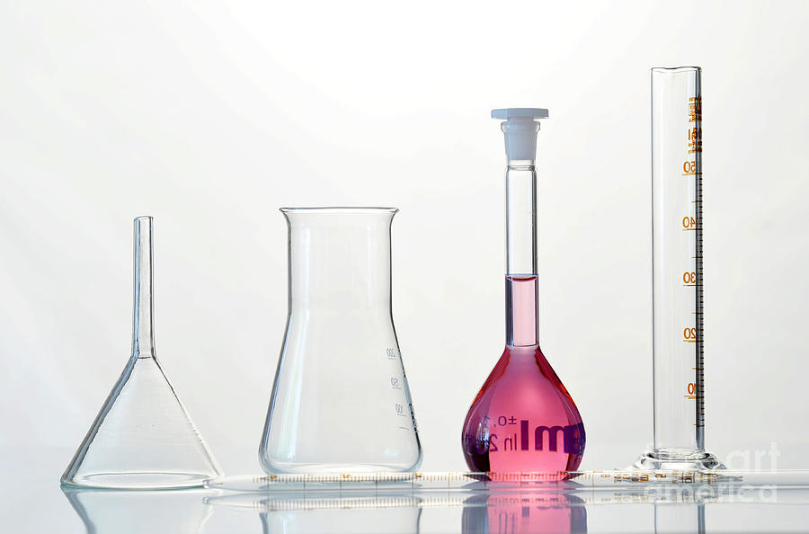 Laboratory Glassware #2 Photograph by Sigrid Gombert