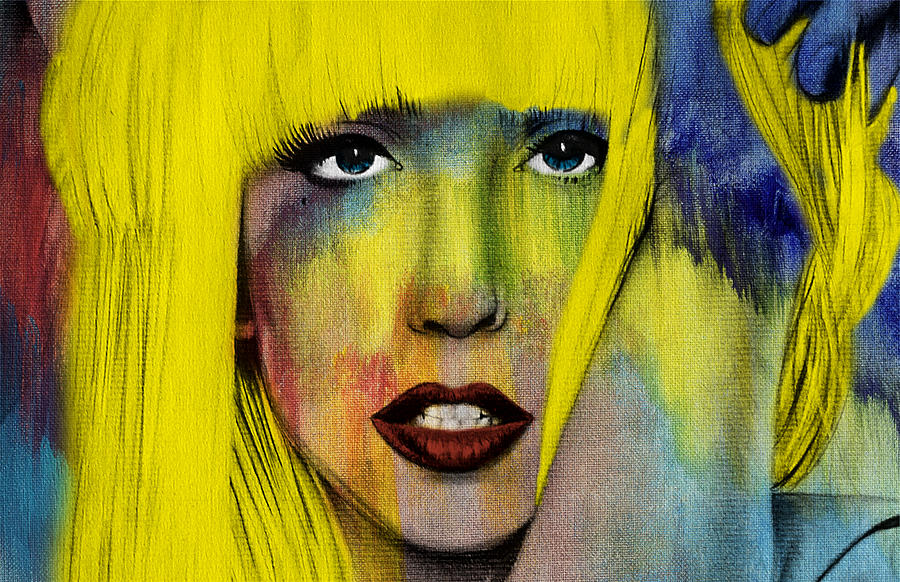Lady Gaga Painting - Lady Gaga  #2 by Mark Ashkenazi