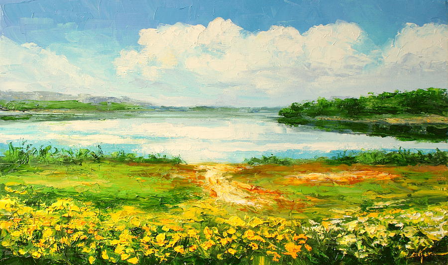 Lake Impression #2 Painting by Luke Karcz