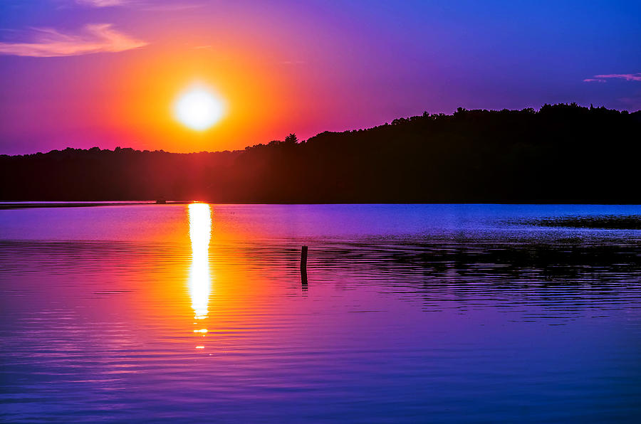 Lake Logan Sunset #3 Photograph by Brian Stevens