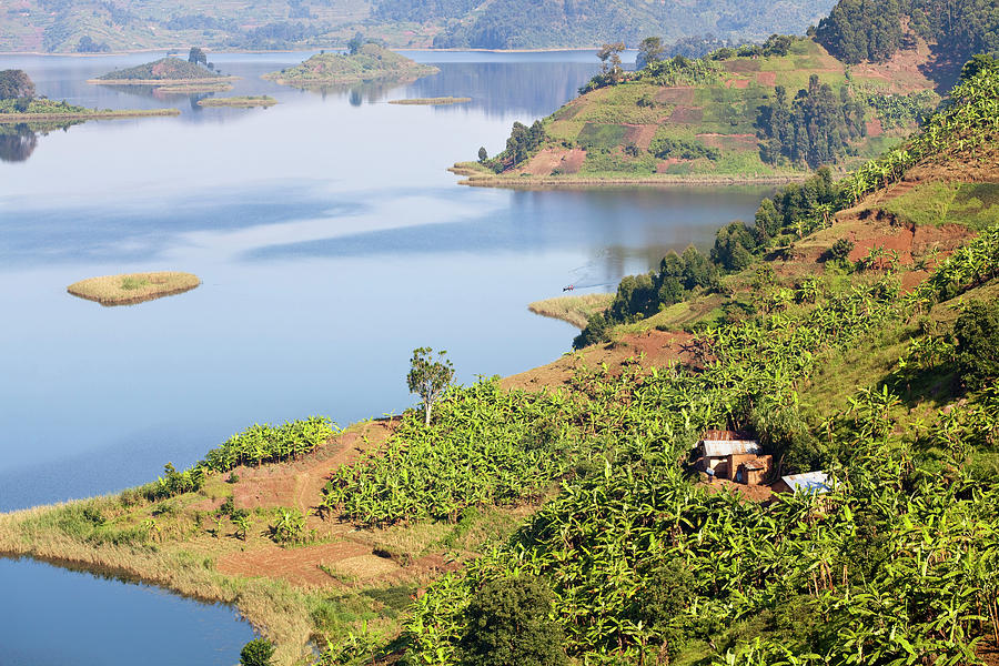Landscape Photograph - Lake Mutanda Near Kisoro In Uganda #2 by Martin Zwick
