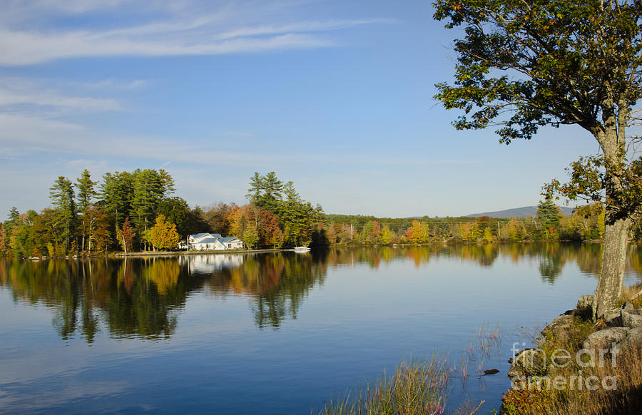 Lake Pennasseewassee With Fall Foliage #2 Photograph by Bill Bachmann