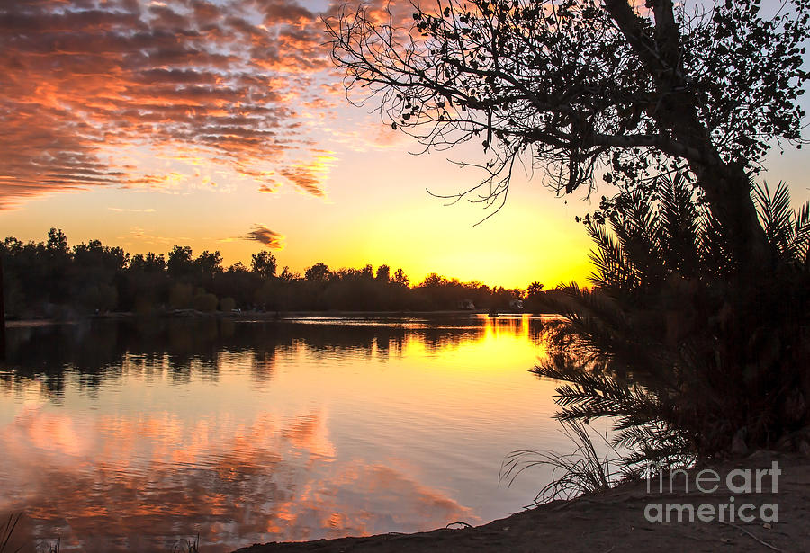 Sunset Photograph - Lake Sunset #2 by Robert Bales