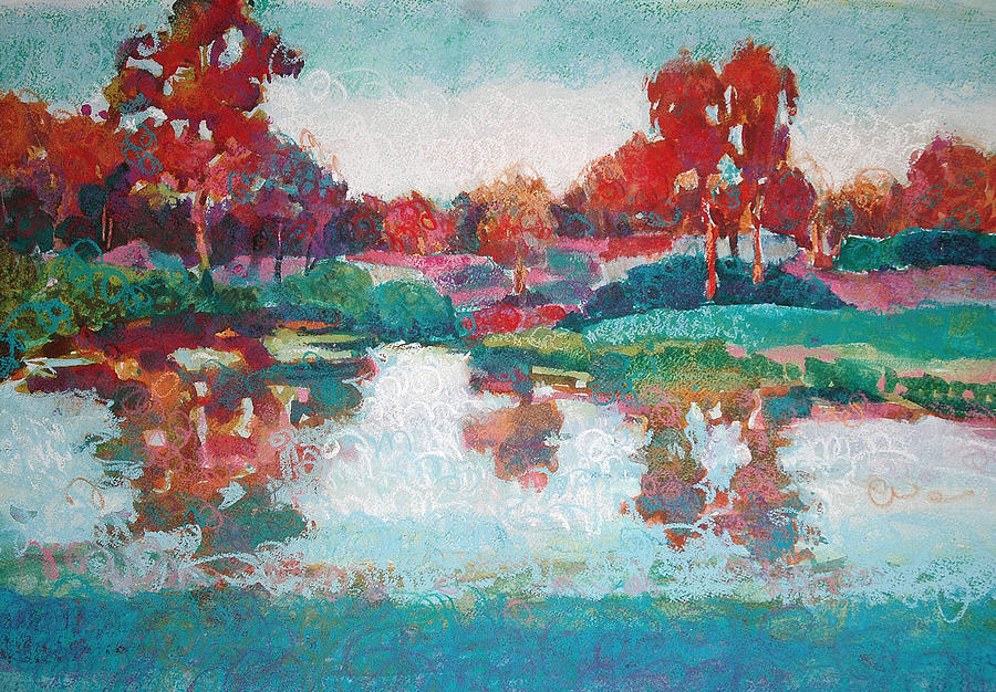Lakeside Reflections #2 Painting by Roger Parent