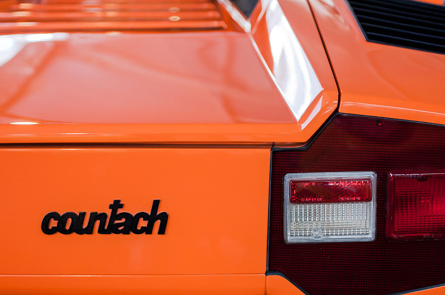 Lamborghini Countach Taillight Emblem #2 Photograph by Jill Reger