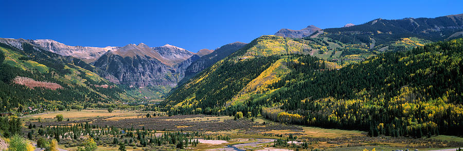 Landscape With Mountain Range Photograph by Panoramic Images - Fine Art ...