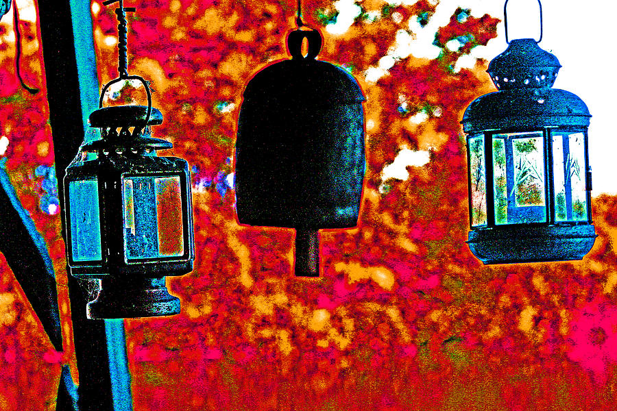 2 Lanterns and a Bell Photograph by Joseph Coulombe
