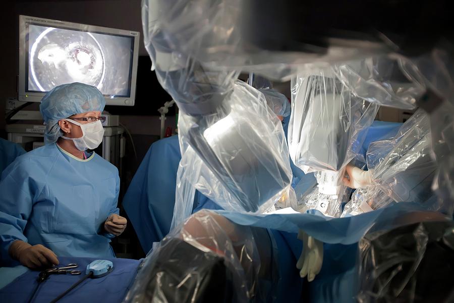 Laparoscopic Robotic Cancer Surgery Photograph By Jim West Pixels