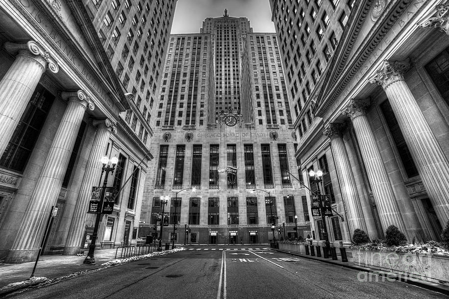 Chicago Photograph - LaSalle Street in Chicago #2 by Twenty Two North Photography