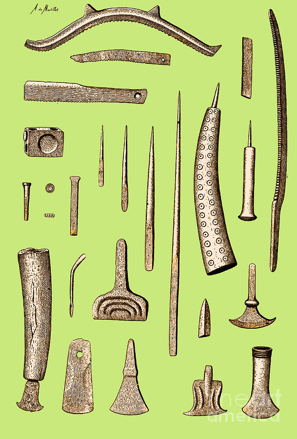Late Bronze Age Tools, Illustration #2 Photograph by Science Source