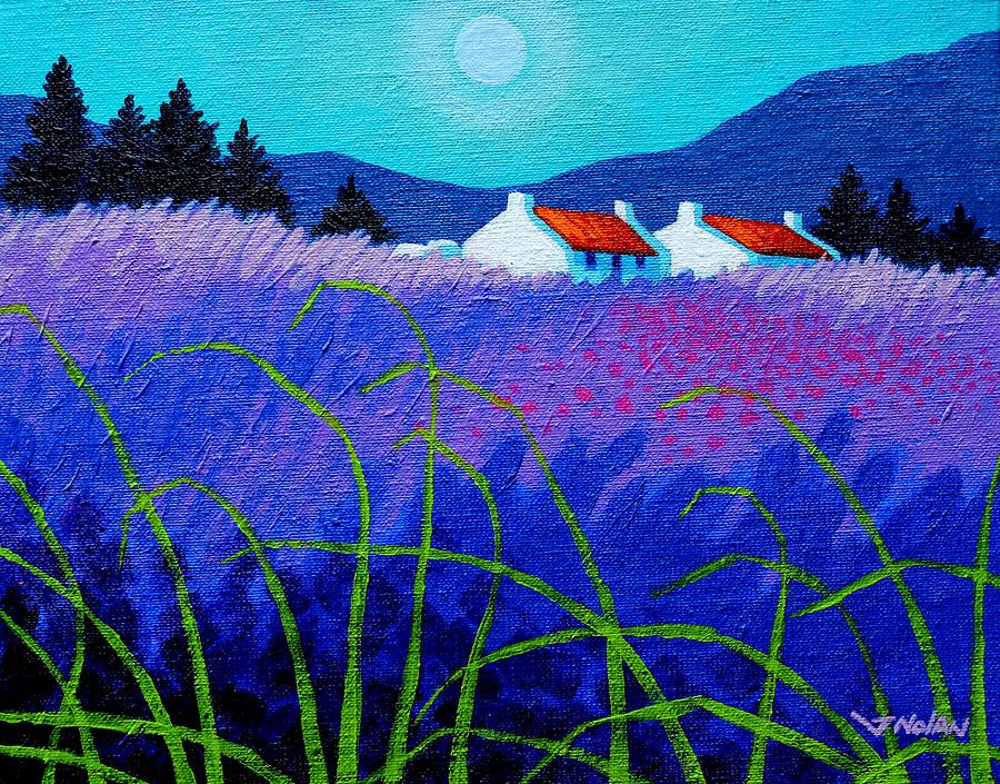 Acrylic Painting - Lavender Field by John Nolan Acrylic Painting - Lavender Field by John Nolan