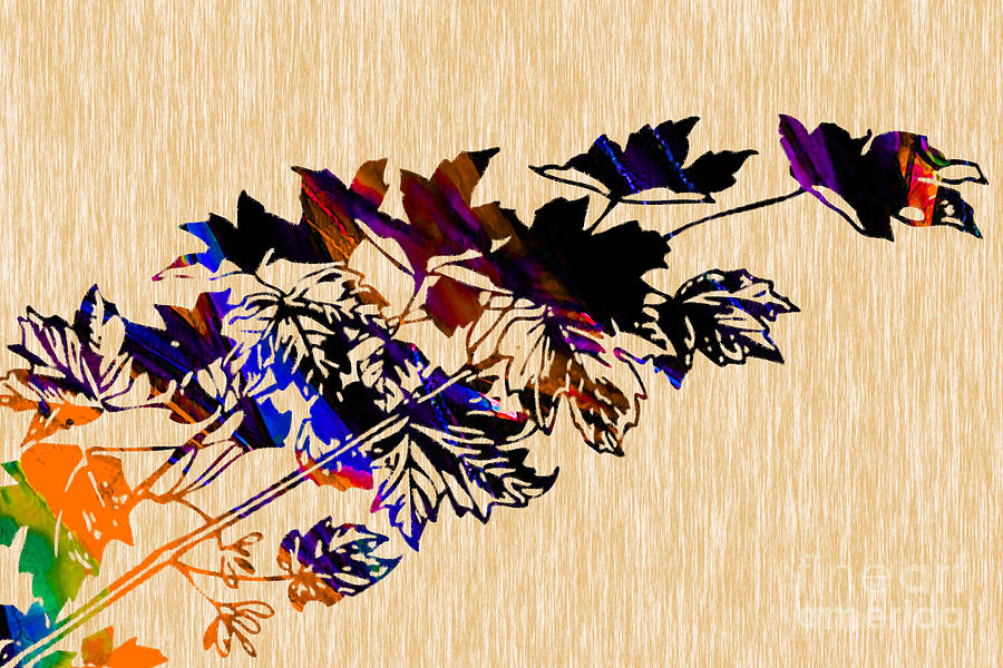 Fall Mixed Media - Leaves Painting #2 by Marvin Blaine