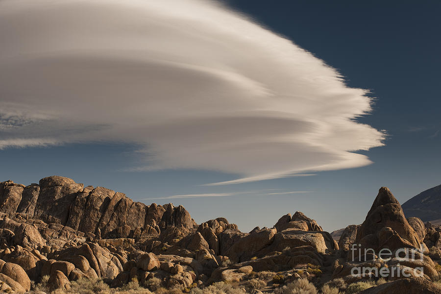 Lenticular Clouds Over Alabama Hills #4 Photograph by John Shaw