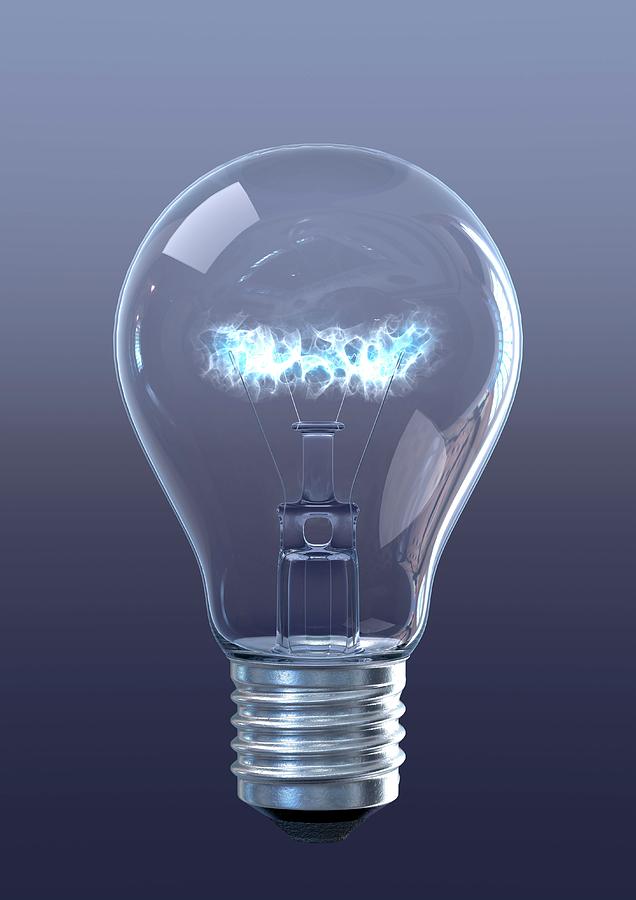 Light Bulb Photograph by Animated Healthcare Ltd/science Photo Library