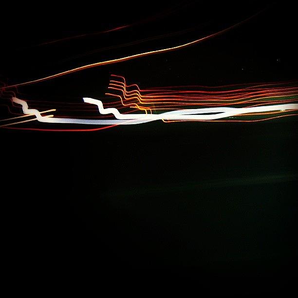 Abstract Photograph - #light #move #blur #blurry #cars #night #2 by Joe Giampaoli