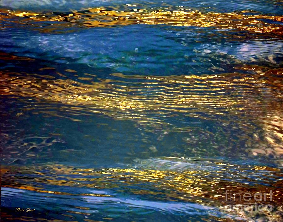 Abstract Digital Art - Light on Water #2 by Dale   Ford