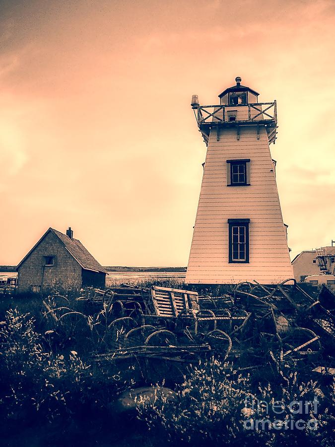 Lighthouse Photograph - Lighthouse Prince Edward Island #3 by Edward Fielding