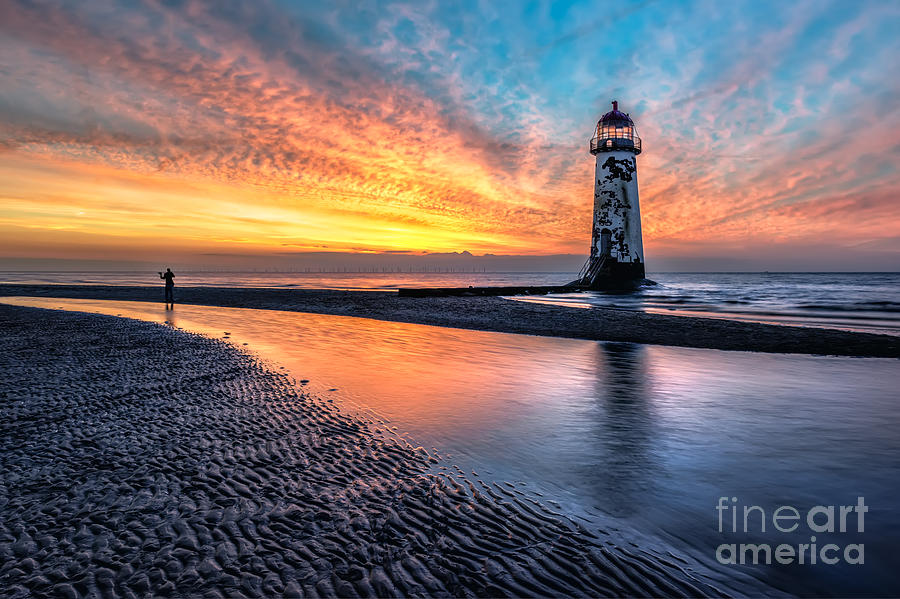 Sunset Photograph - Lighthouse Sunset #2 by Adrian Evans
