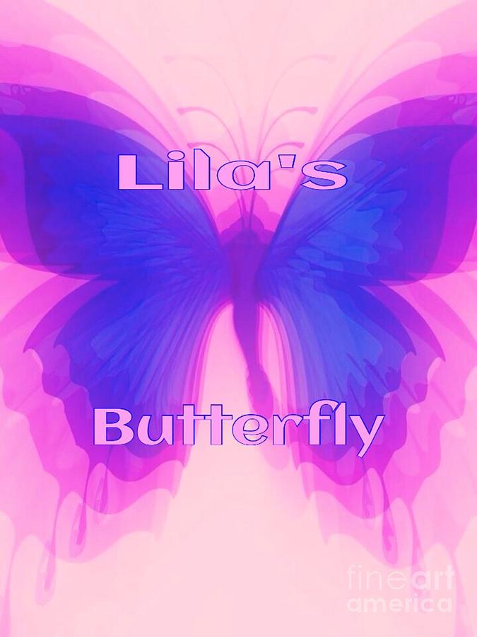Lila Butterfly #2 Digital Art by Gayle Price Thomas