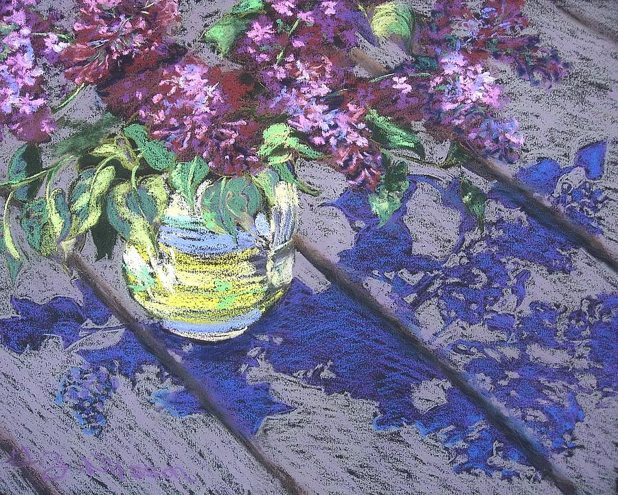 Lilacs #1 Pastel by Gloria Nilsson