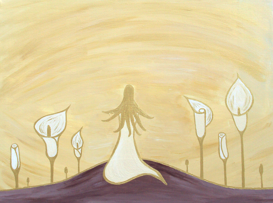 Lilies Of The Field #2 Painting by Angelina Tamez