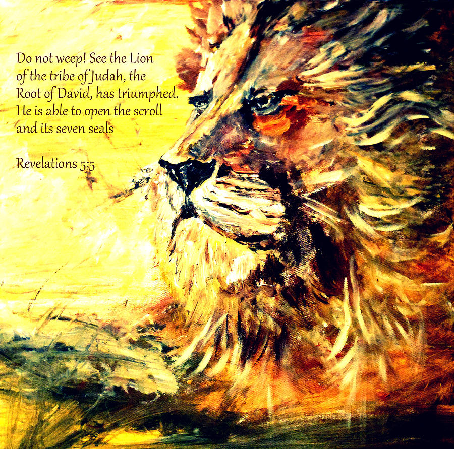 Lion of Judah Strength #2 Painting by Amanda Dinan