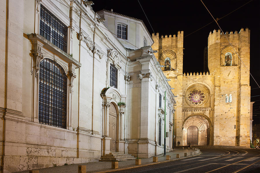 Lisbon Cathedral at Night in Portugal #2 Photograph by Artur Bogacki