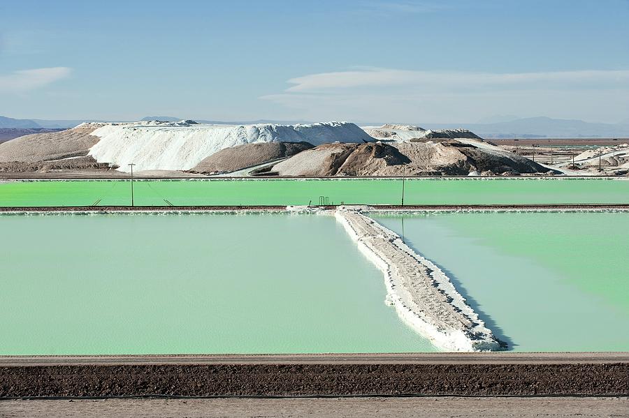 Lithium Evaporation Ponds #2 Photograph by Philippe Psaila/science Photo Library
