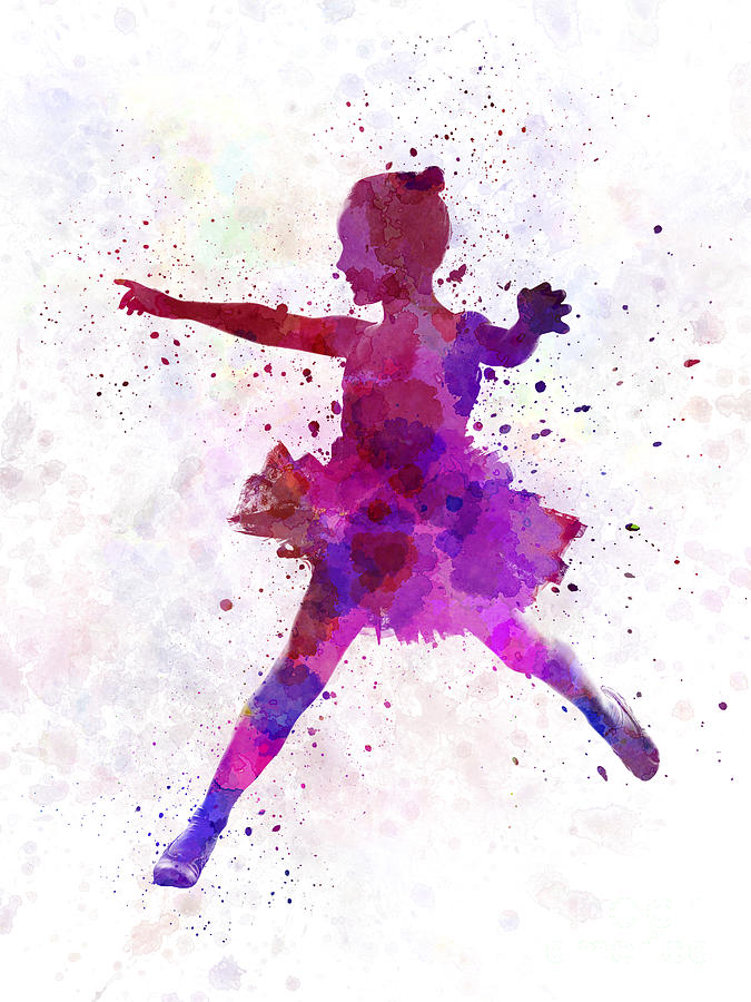 ballet silhouette little girl