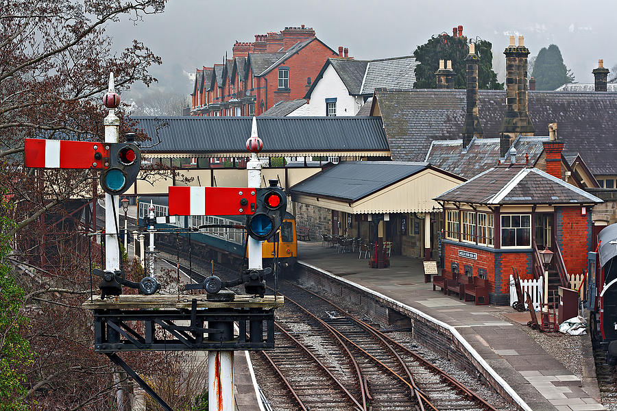 Llangollen railway station in North Wales Photograph by Ken Biggs ...