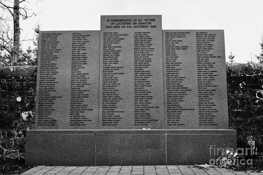 Lockerbie Photograph - Lockerbie air disaster memorial dryfesdale cemetery Scotland UK #2 by Joe Fox