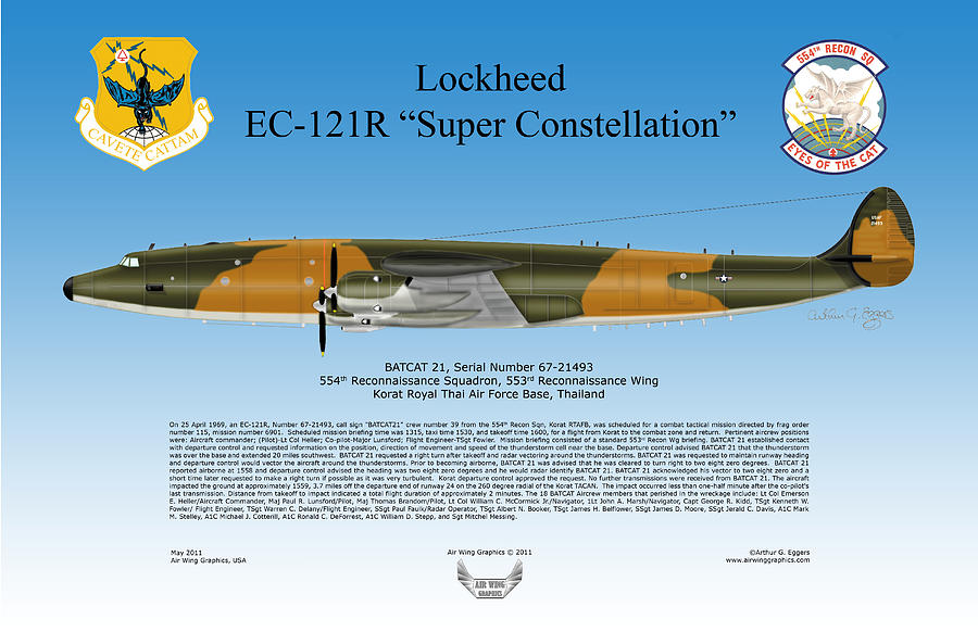 Lockheed EC-121R Super Constellation #2 Digital Art by Arthur Eggers