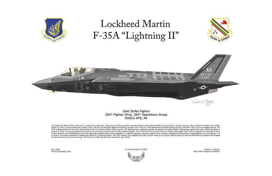 Lockheed Martin F-35A Lightning II #4 Digital Art by Arthur Eggers