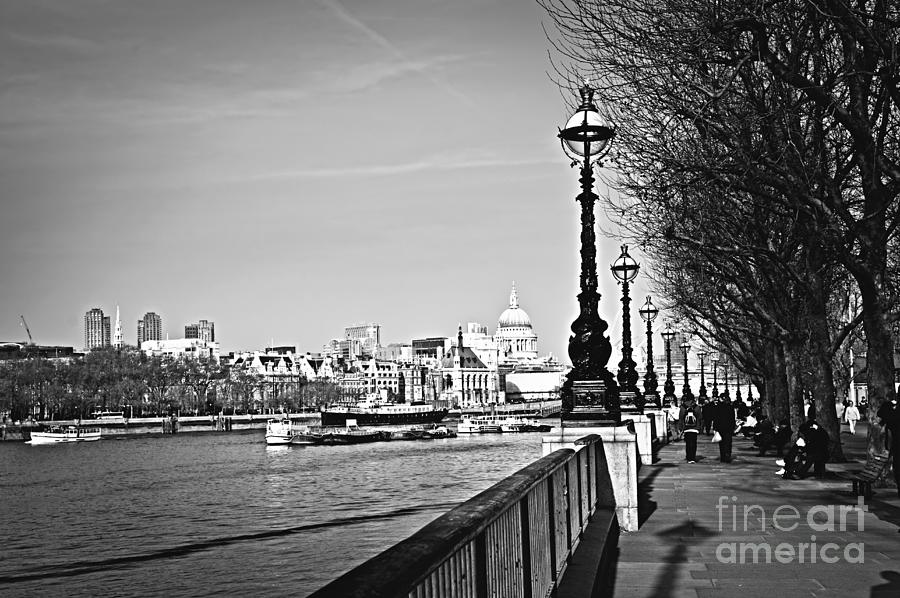 London view from South Bank 3 Photograph by Elena Elisseeva