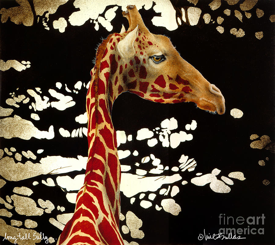 Giraffe Painting - Long Tall Sally... #1 by Will Bullas