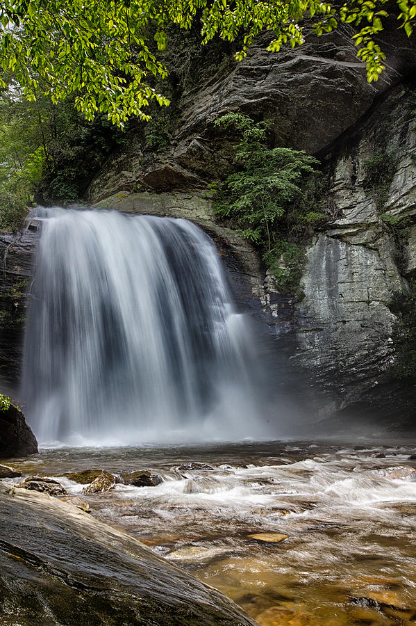 Waterfall Photograph - Looking Glass Falls #3 by John Haldane