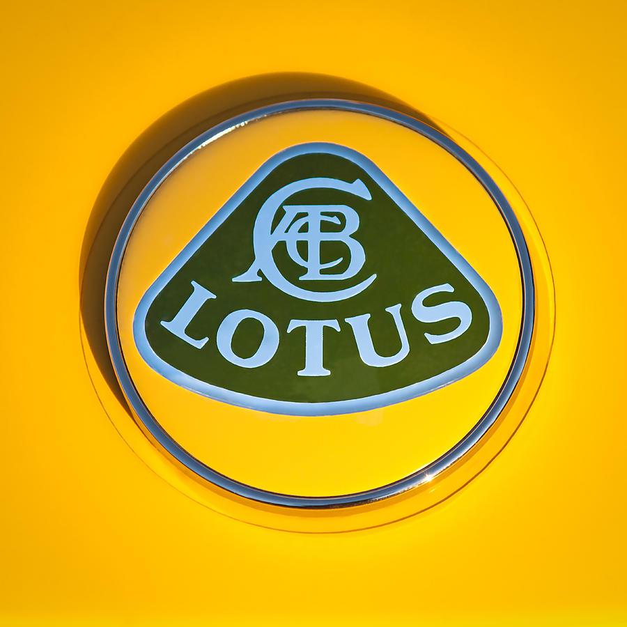 Car Photograph - Lotus Emblem #2 by Jill Reger