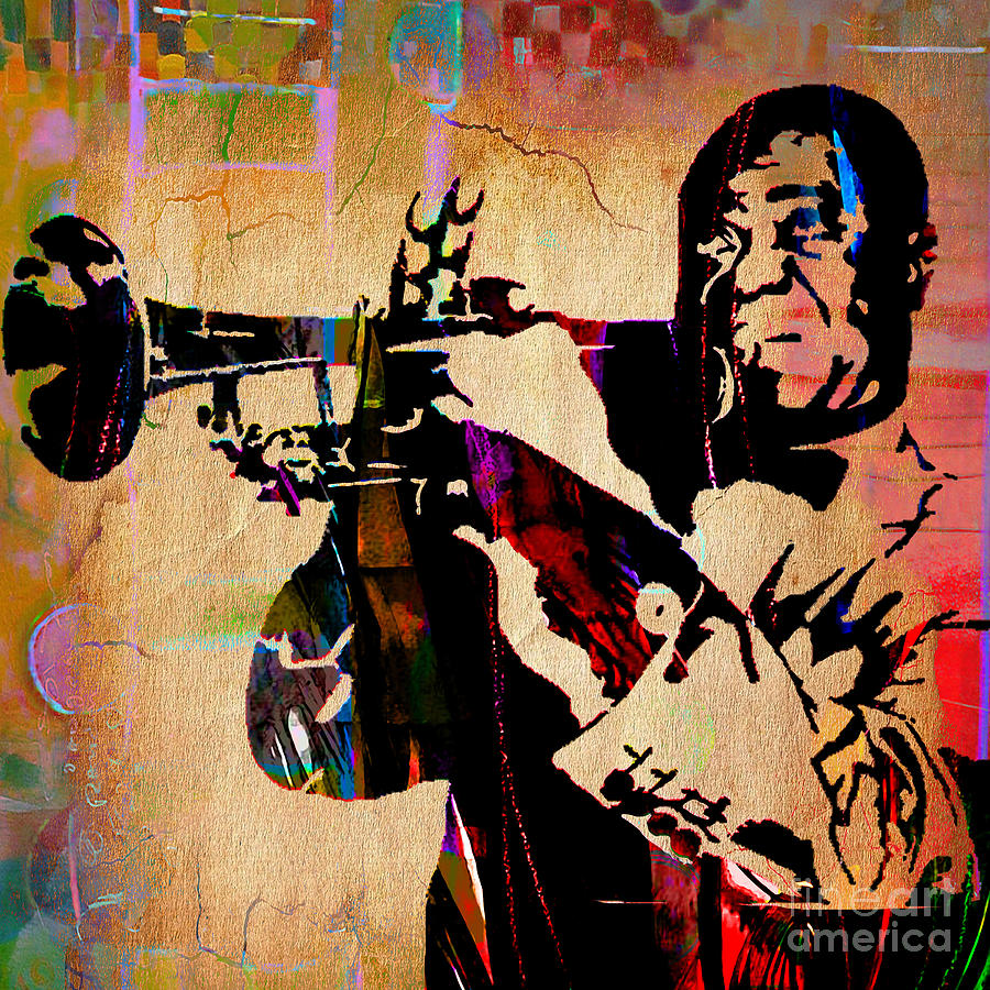 Louis Armstrong Collection #11 Mixed Media by Marvin Blaine
