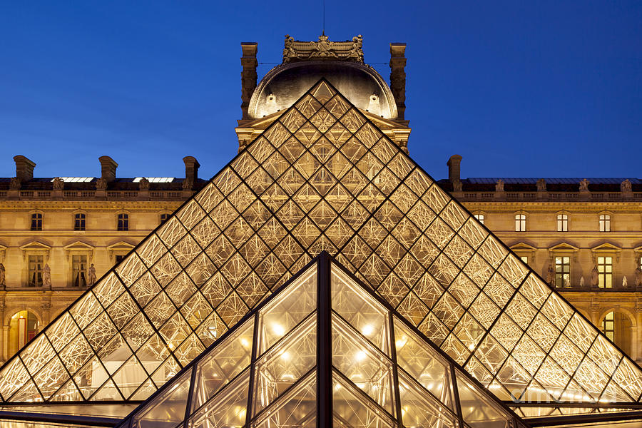 Louvre Pyramid #1 Photograph by Brian Jannsen