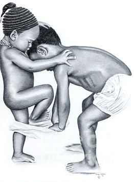 Love Respect and Protect Your Sister Drawing by Sonya Walker