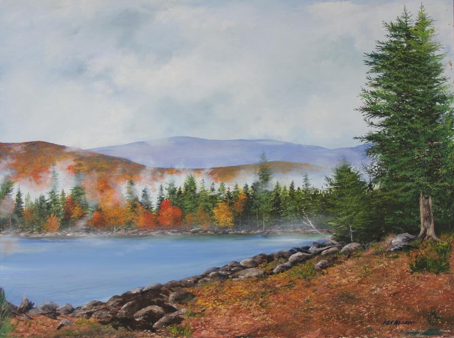 Lowell Lake #2 Painting by Ken Ahlering