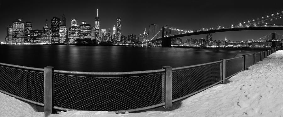 New York City Photograph - Lower Manhattan in Black and White #2 by Gorgonio Tejero