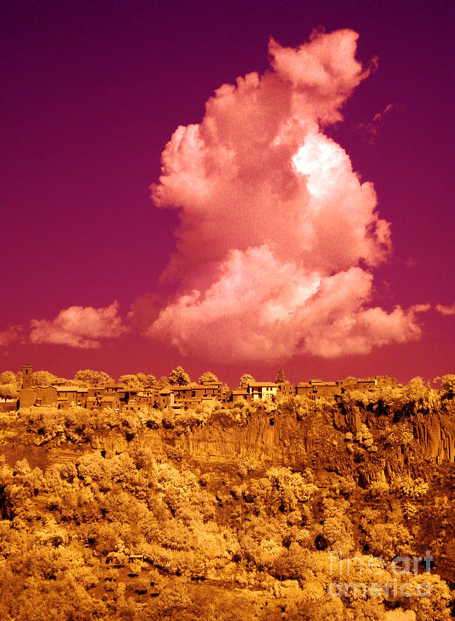 Lubriano, Italy, Infrared Photo #2 Photograph by Tim Holt