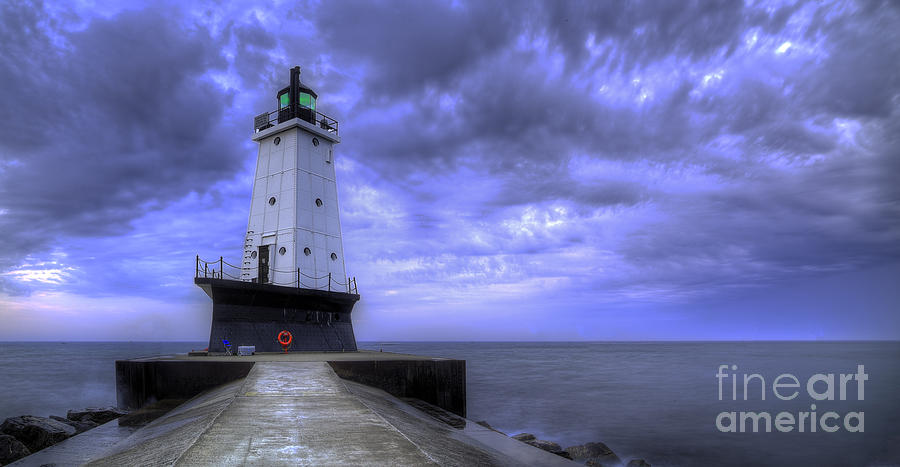 Ludington Light in Morning Photograph by Twenty Two North Photography ...