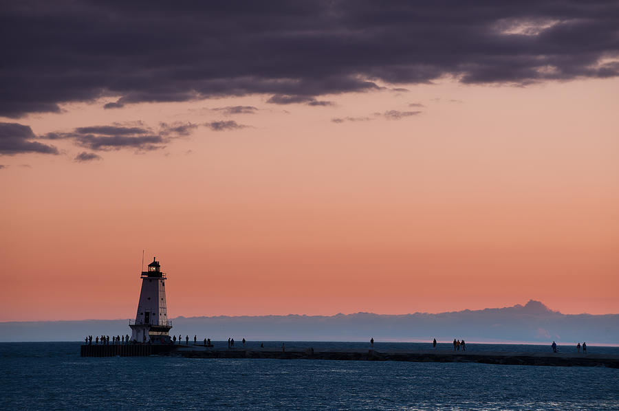 Architecture Photograph - Ludington North Breakwater Lighthouse #2 by Sebastian Musial